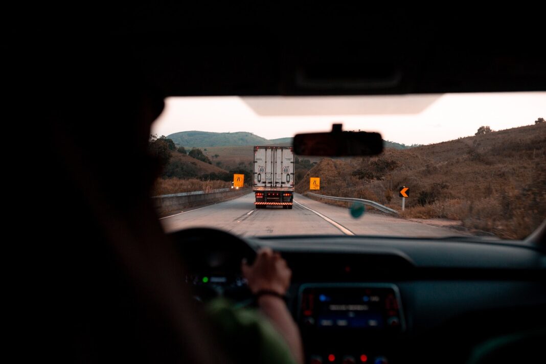 road trip in a truck