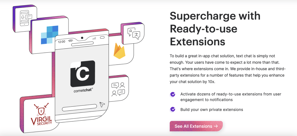 Increase Your Clients Engagement with CometChat  - Extensions