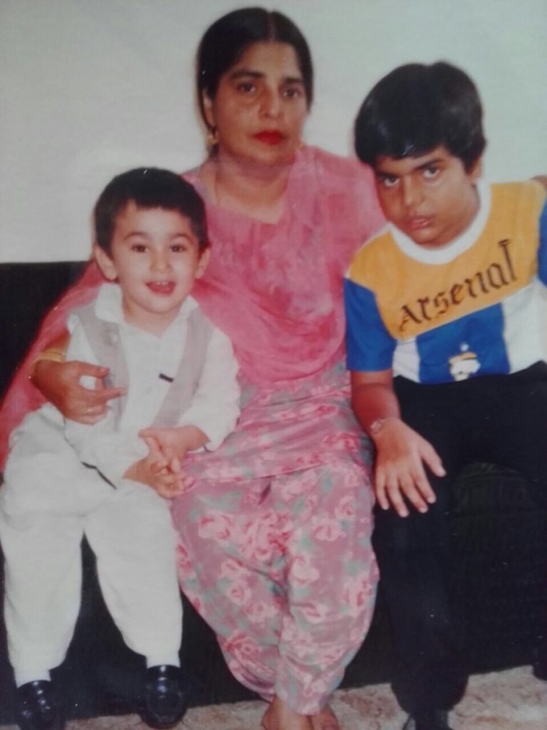 Samir (far left) growing up in Dubai